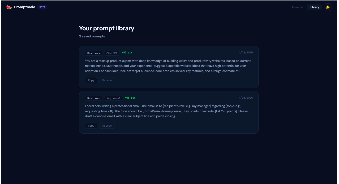 Promptmelo.com gallery image