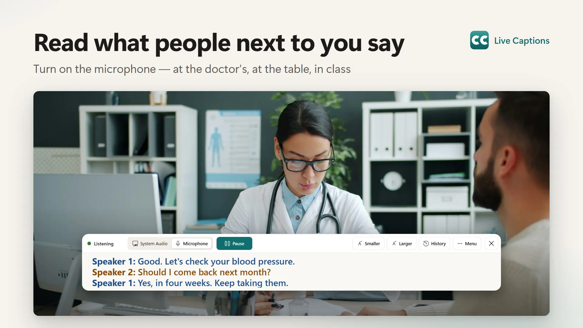 Live Captions & Transcribe gallery image