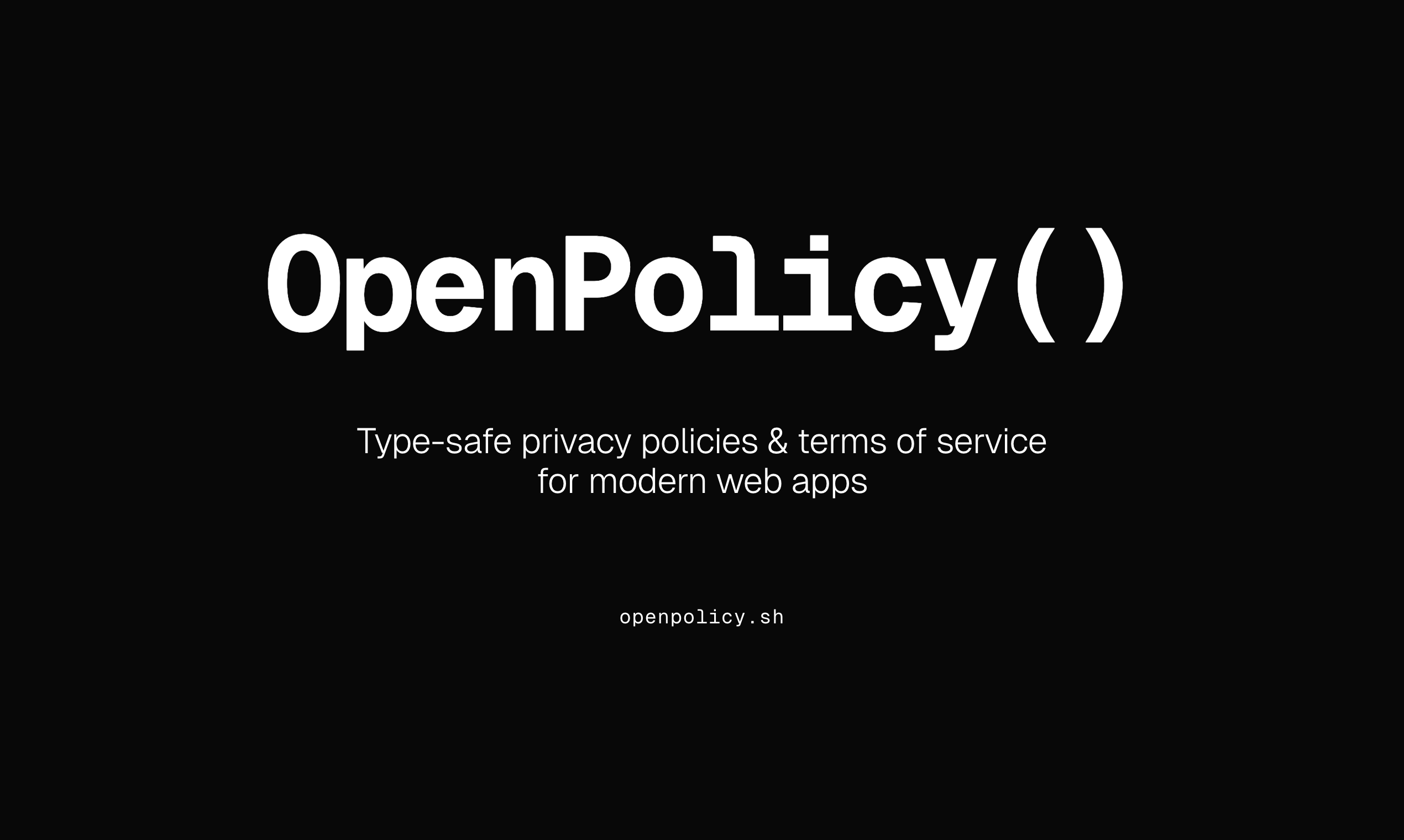 OpenPolicy - Main product screenshot demonstrating key features and user interface