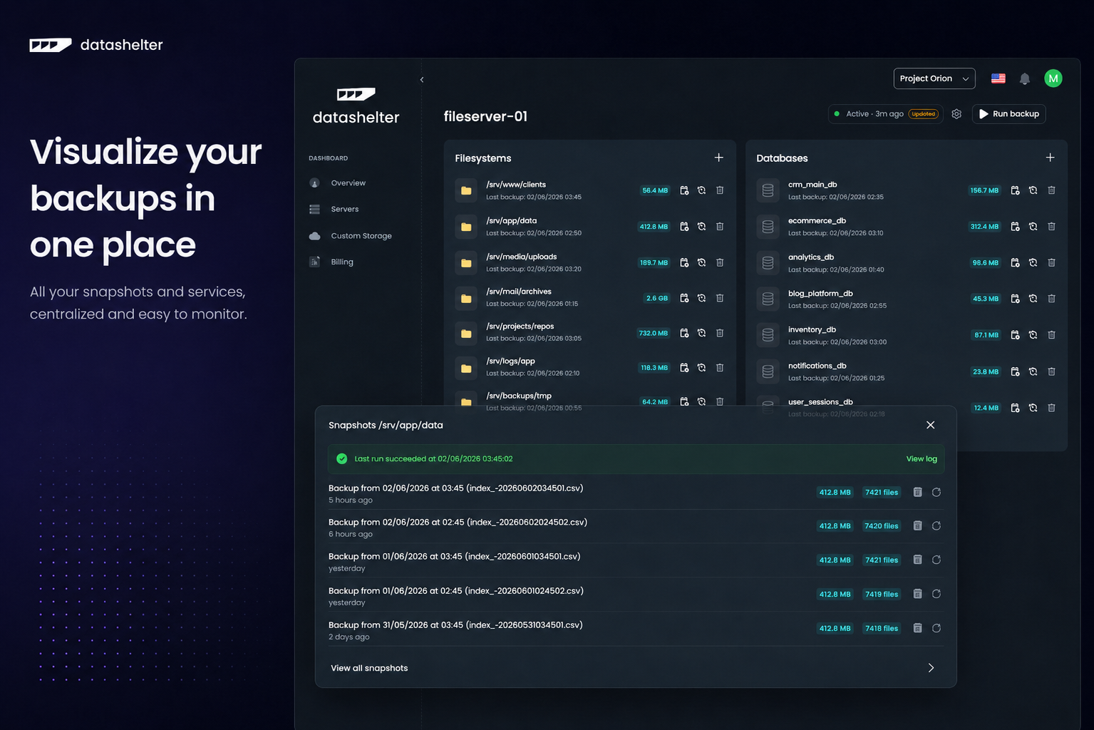Datashelter gallery image