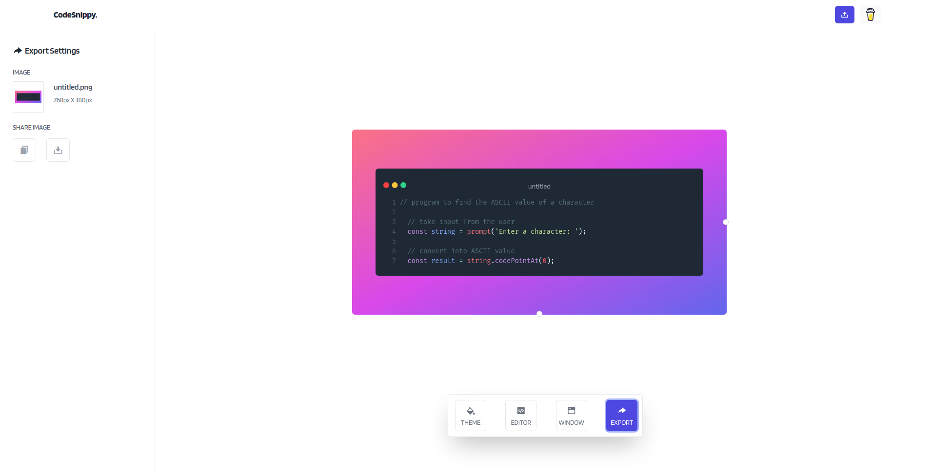 CodeSnippy gallery image