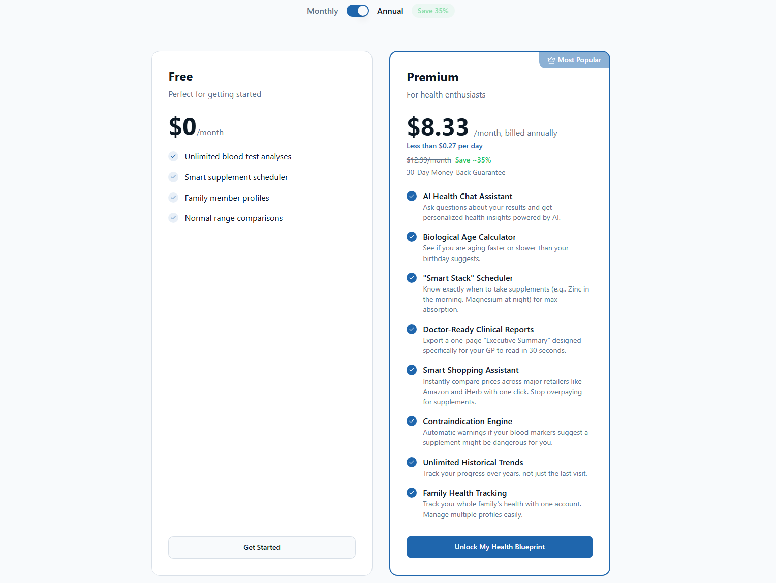 BioStack - Screenshot 2 showing product features and functionality