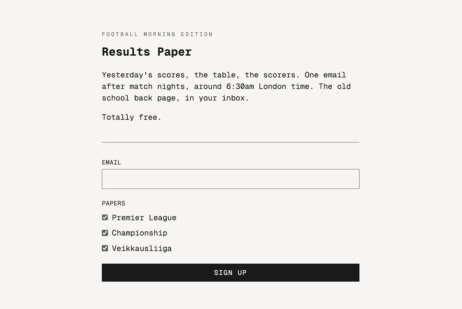 Results Paper screenshot 1