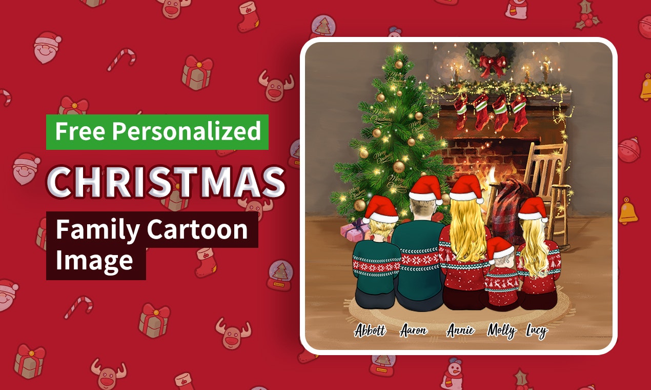 Free Design Christmas Family Wallpaper gallery image