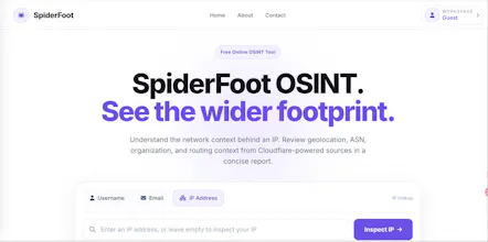 SpiderFoot OSINT Tool gallery image