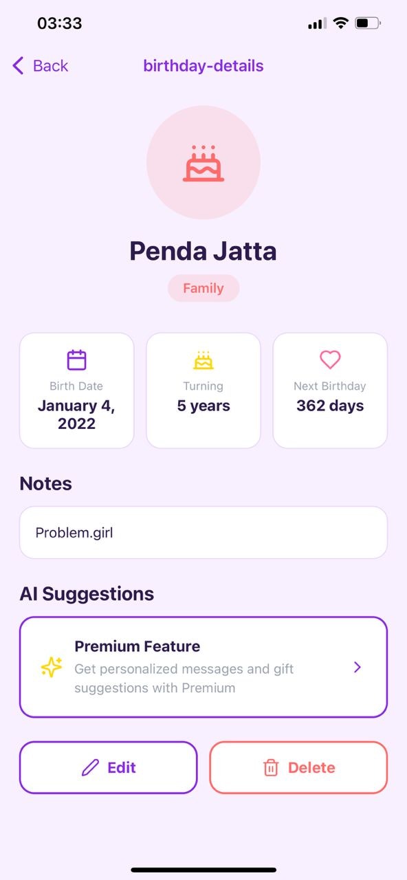 Birthday Reminder & Countdown App gallery image