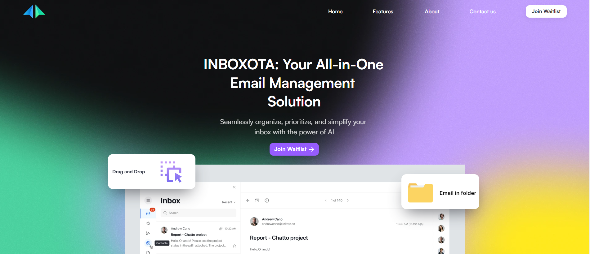 startuptile INBOXOTA-Your All-in-One Email Management Solution