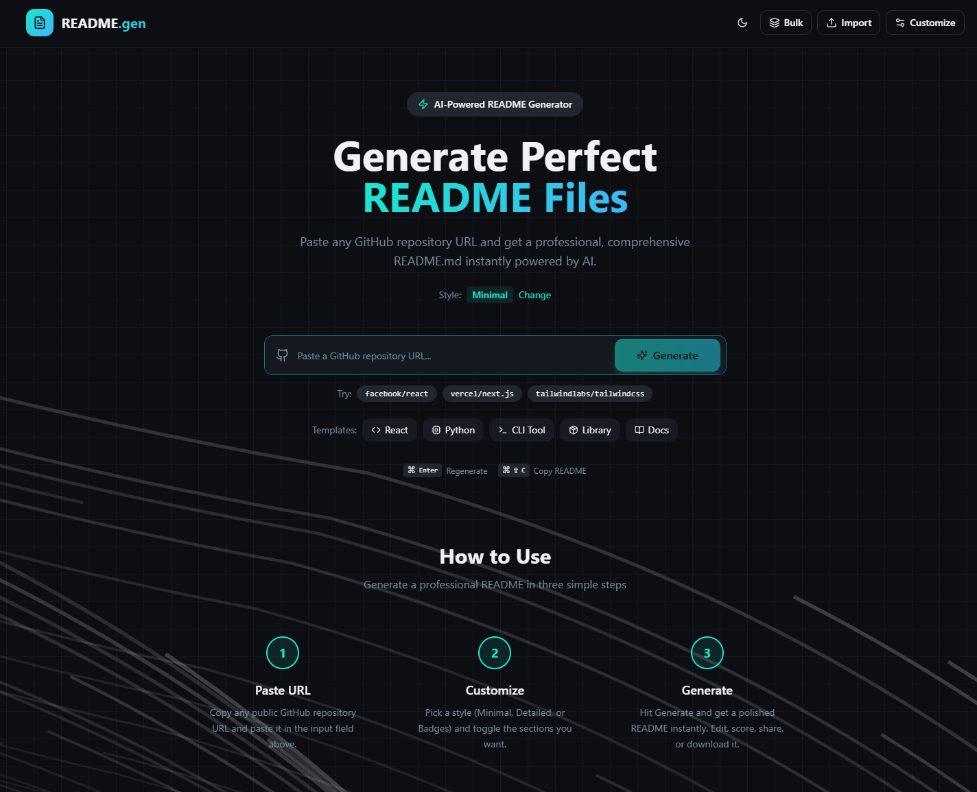 README.gen - Product Hunt launch logo and brand identity