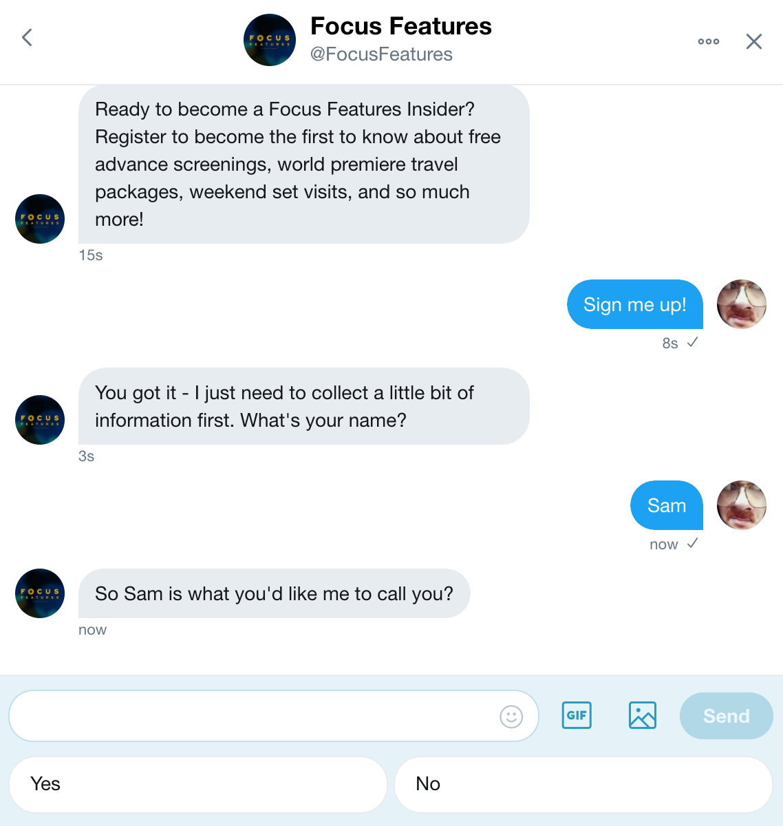 Focus Features DM Bot gallery image