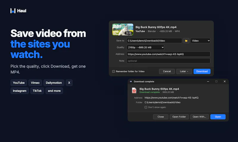 Haul - Fast Download Manager screenshot 4