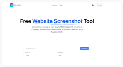 URL To PNG Free Website Screenshot gallery image