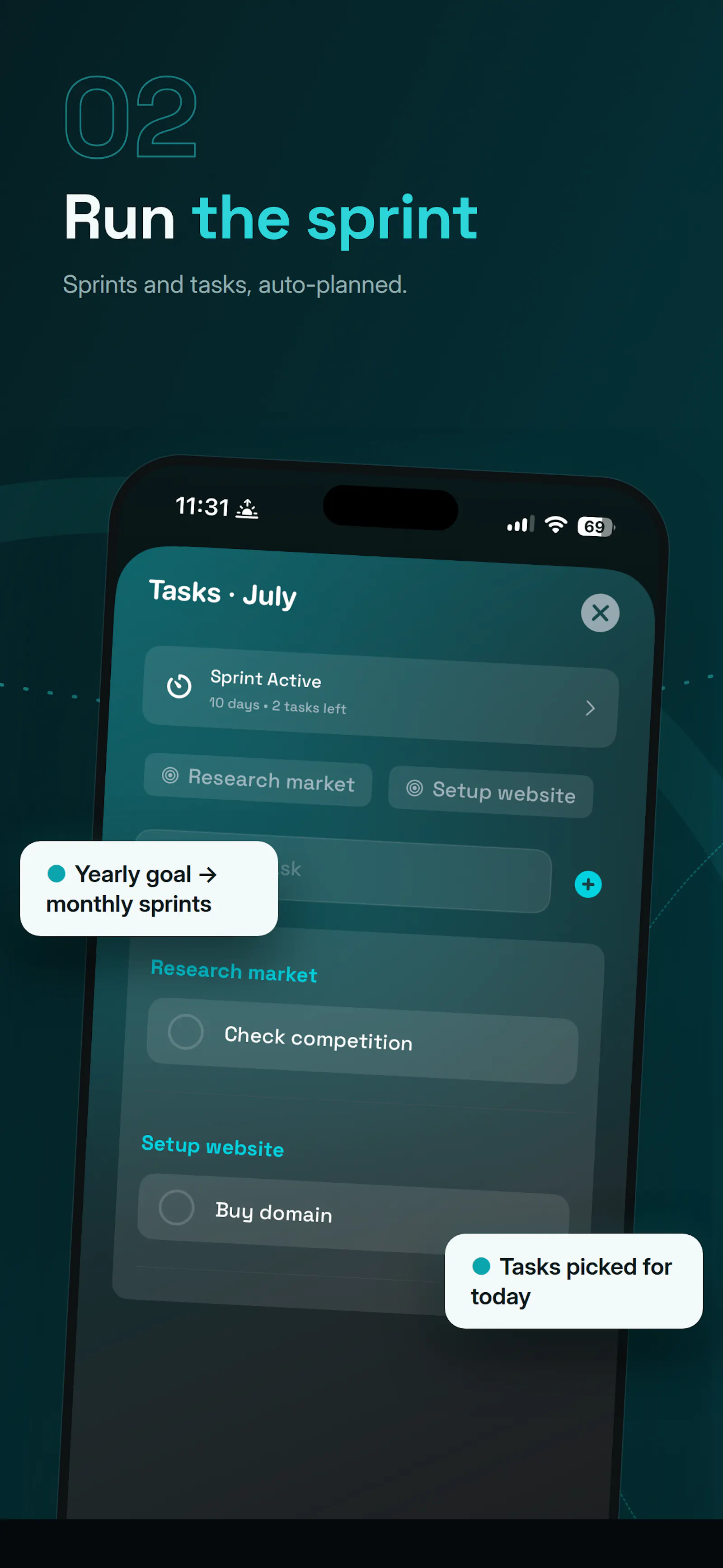 Goalzly screenshot 2