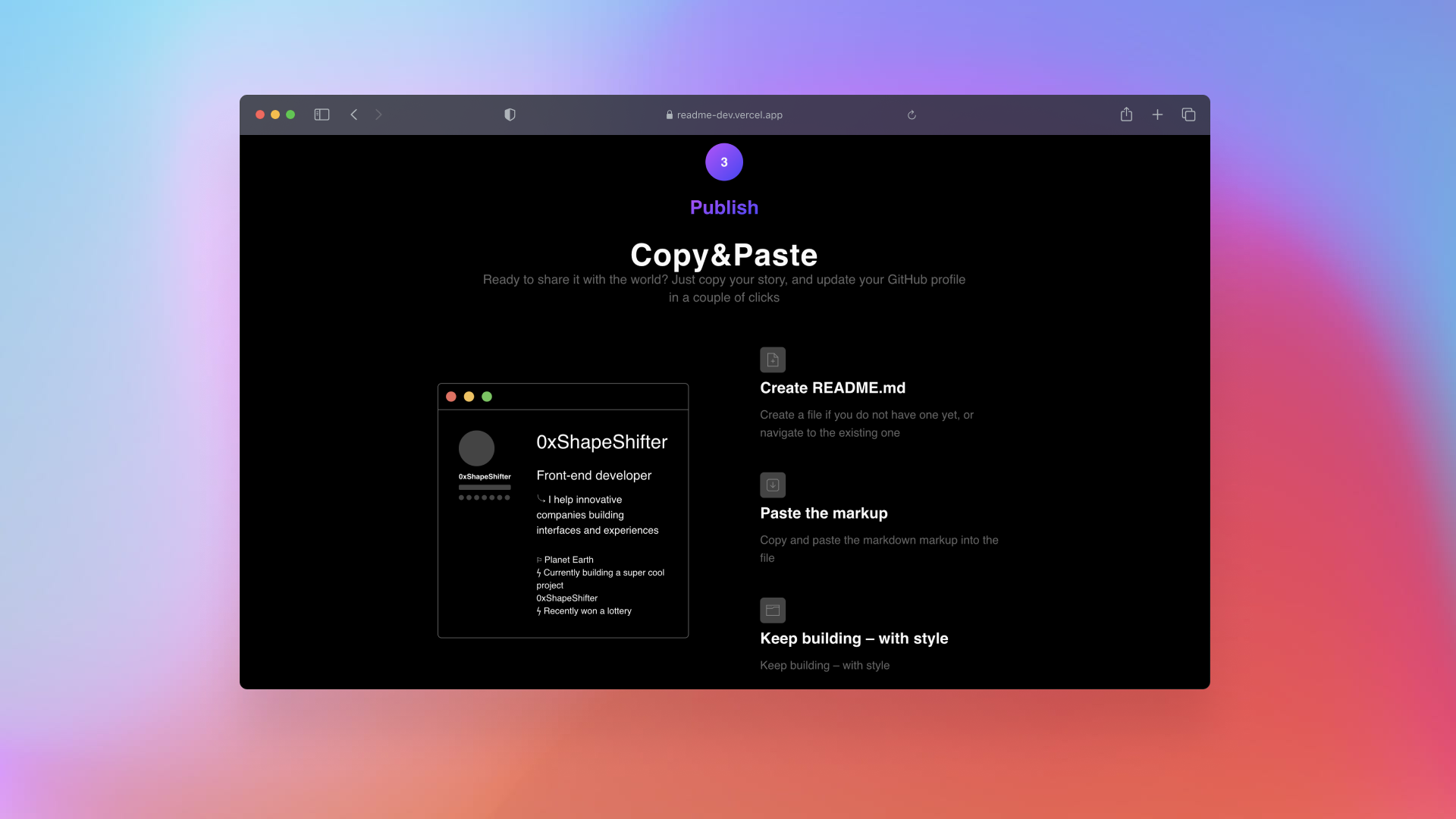 ReadMe-dev media 4