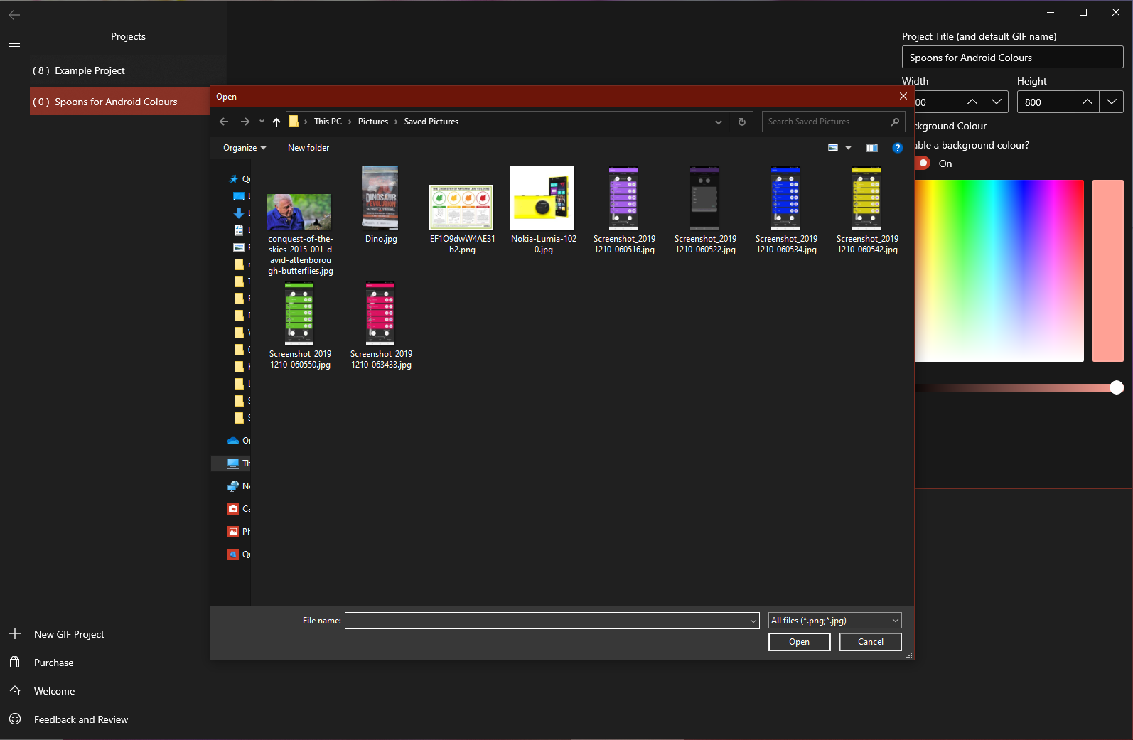 Create GIFs by combining still images gallery image