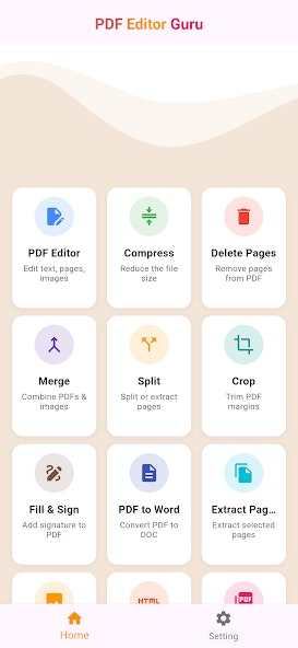 PDF GURU EDITOR - Screenshot 2 showing product features and functionality