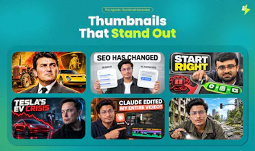 Thumbish - Agentic Thumbnail Generator gallery image