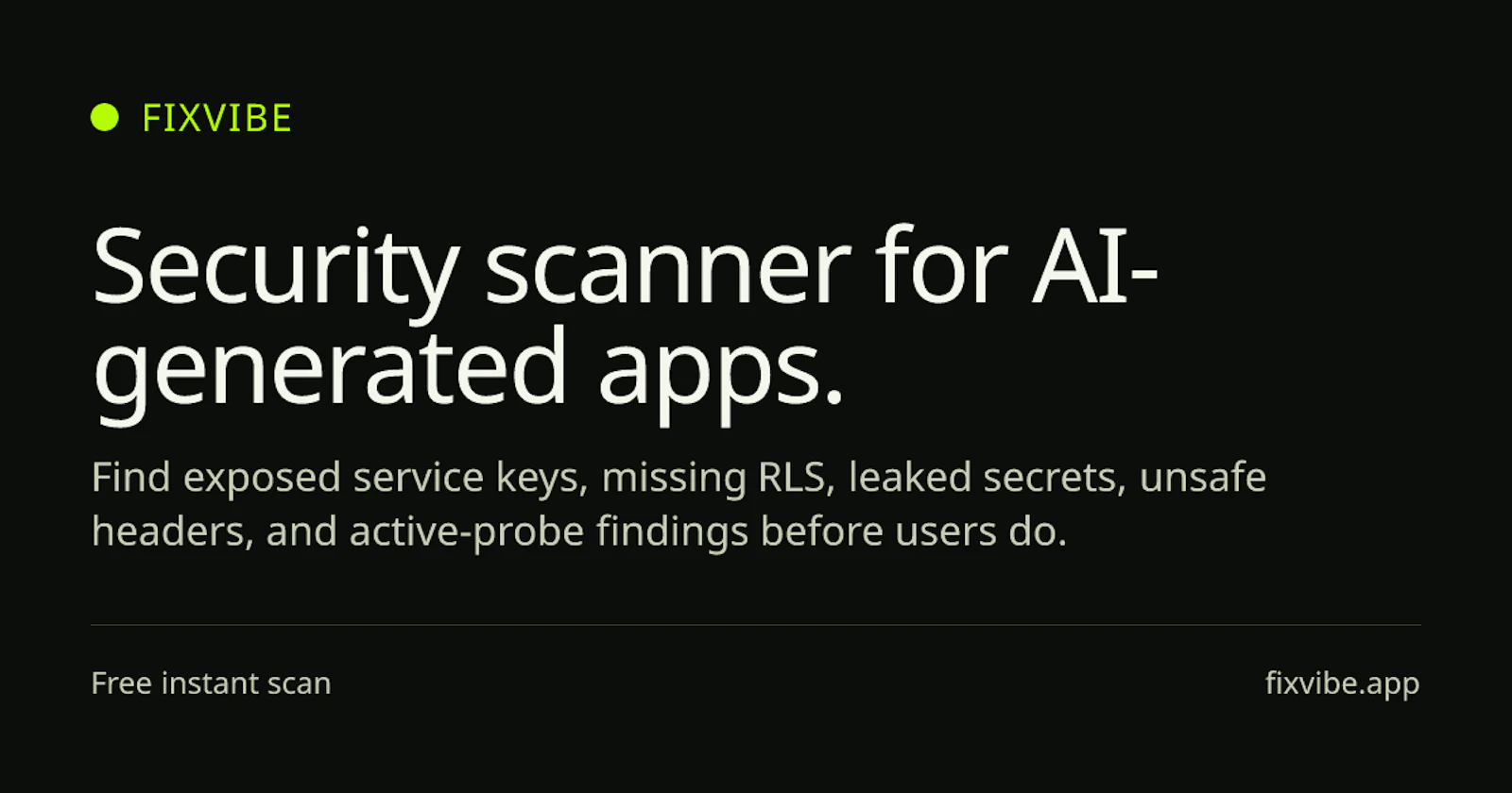 FixVibe.app screenshot 1