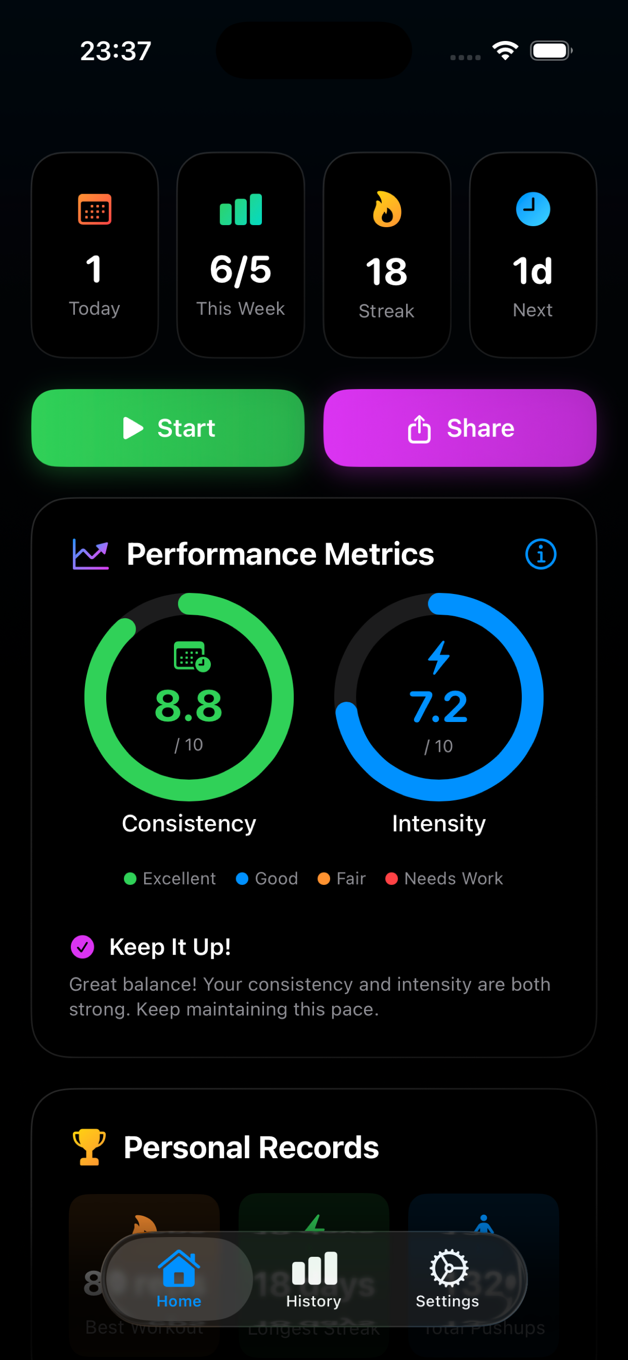 ZetaReps - Main screenshot showing features and interface