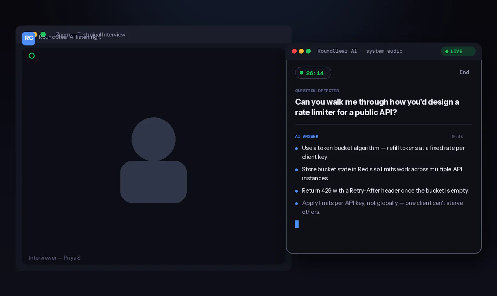 RoundclearAI screenshot 2
