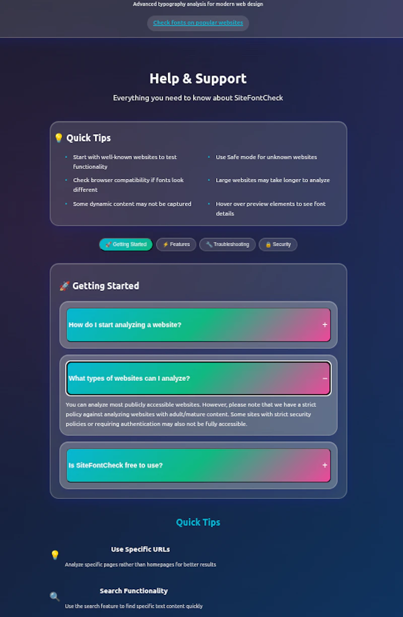 SiteFontCheck screenshot 4