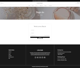 Leonie: Beauty Salon Website Template gallery image