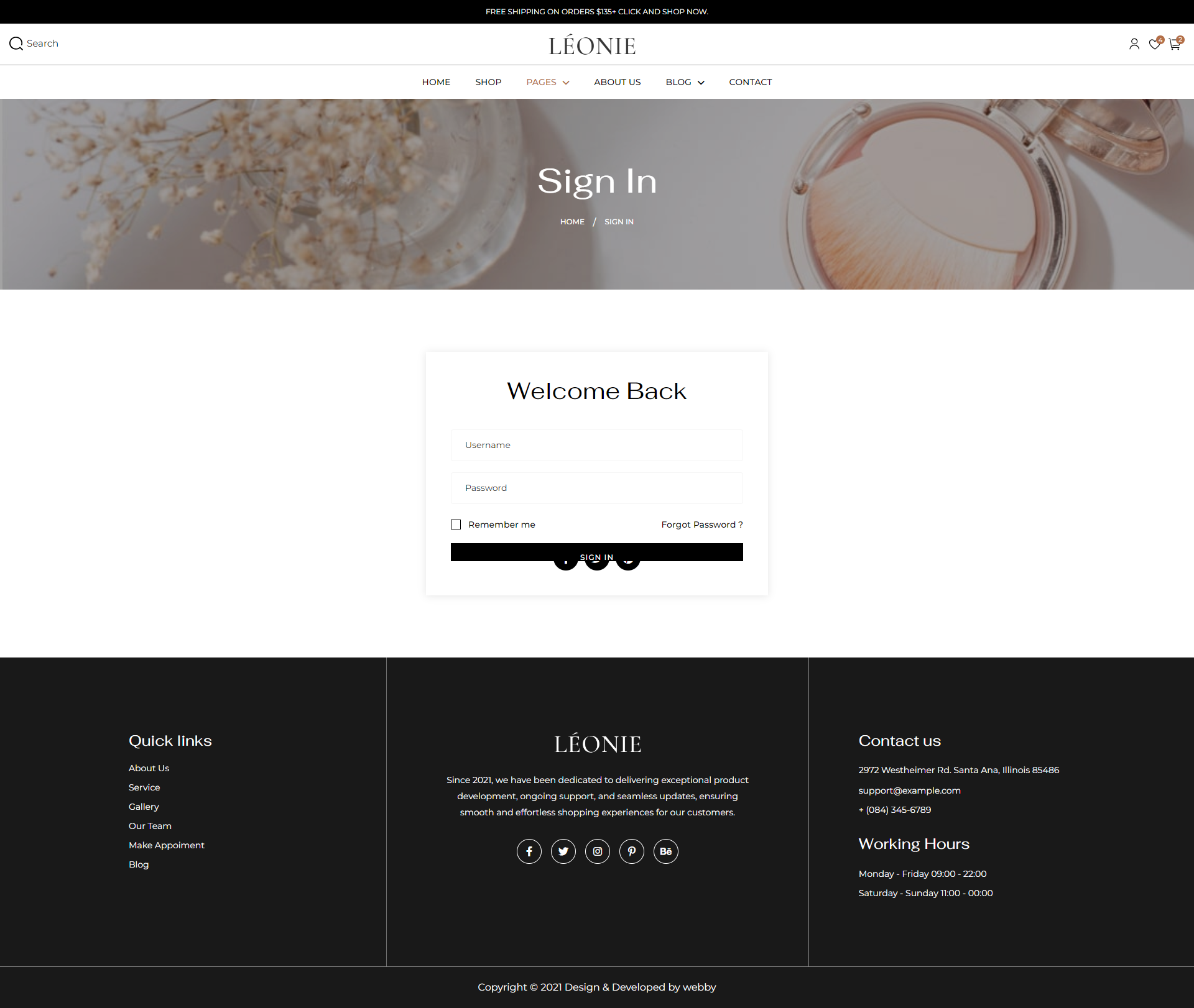 Leonie: Beauty Salon Website Template media 9