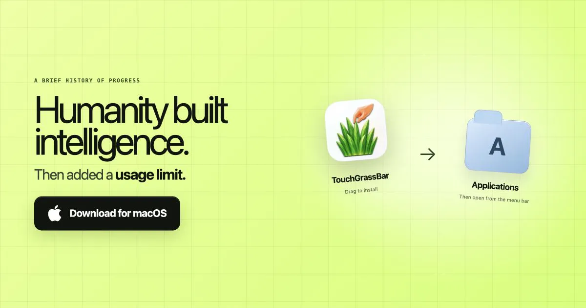 TouchGrassBar 截图 1