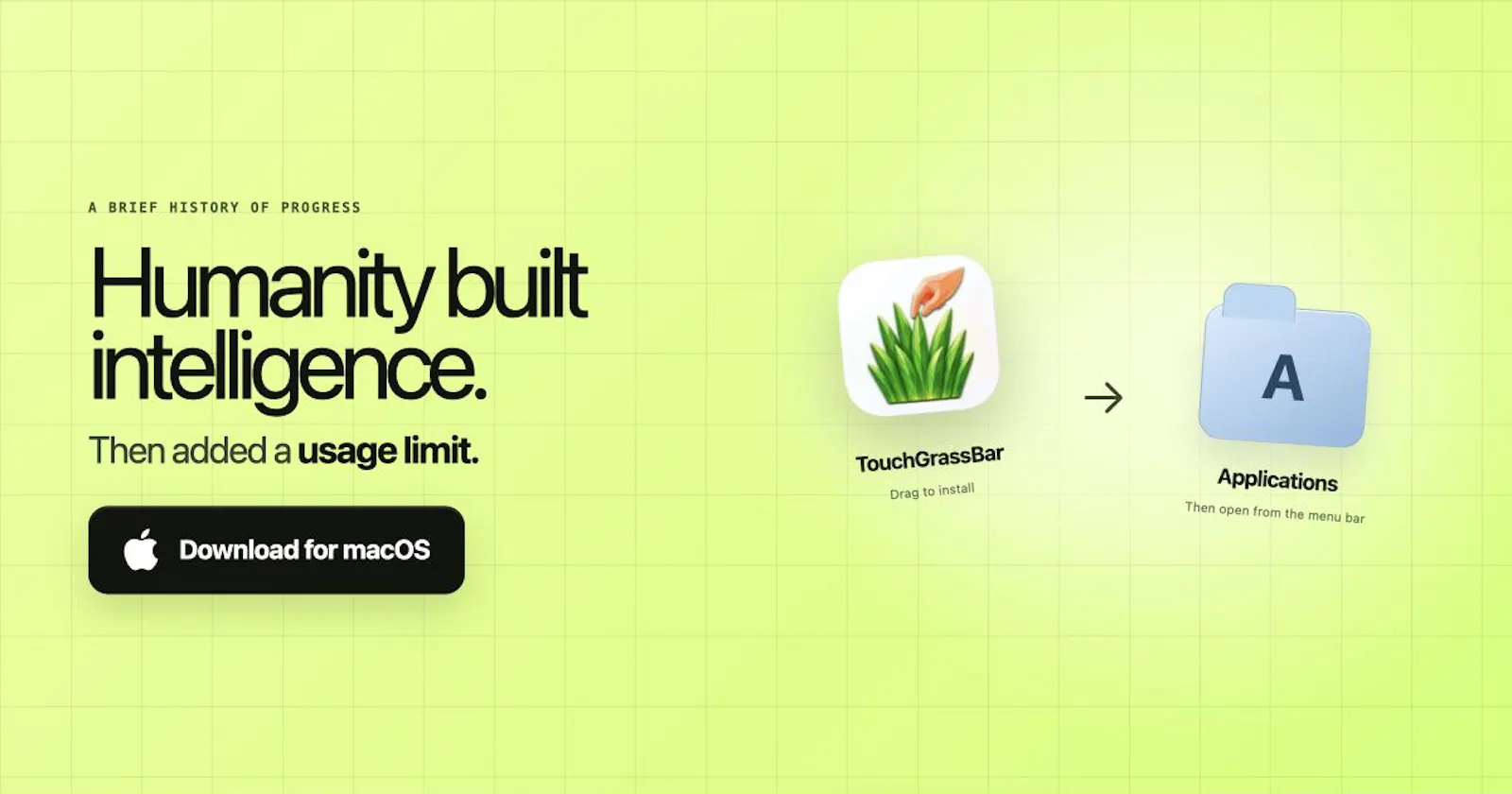 TouchGrassBar screenshot 1