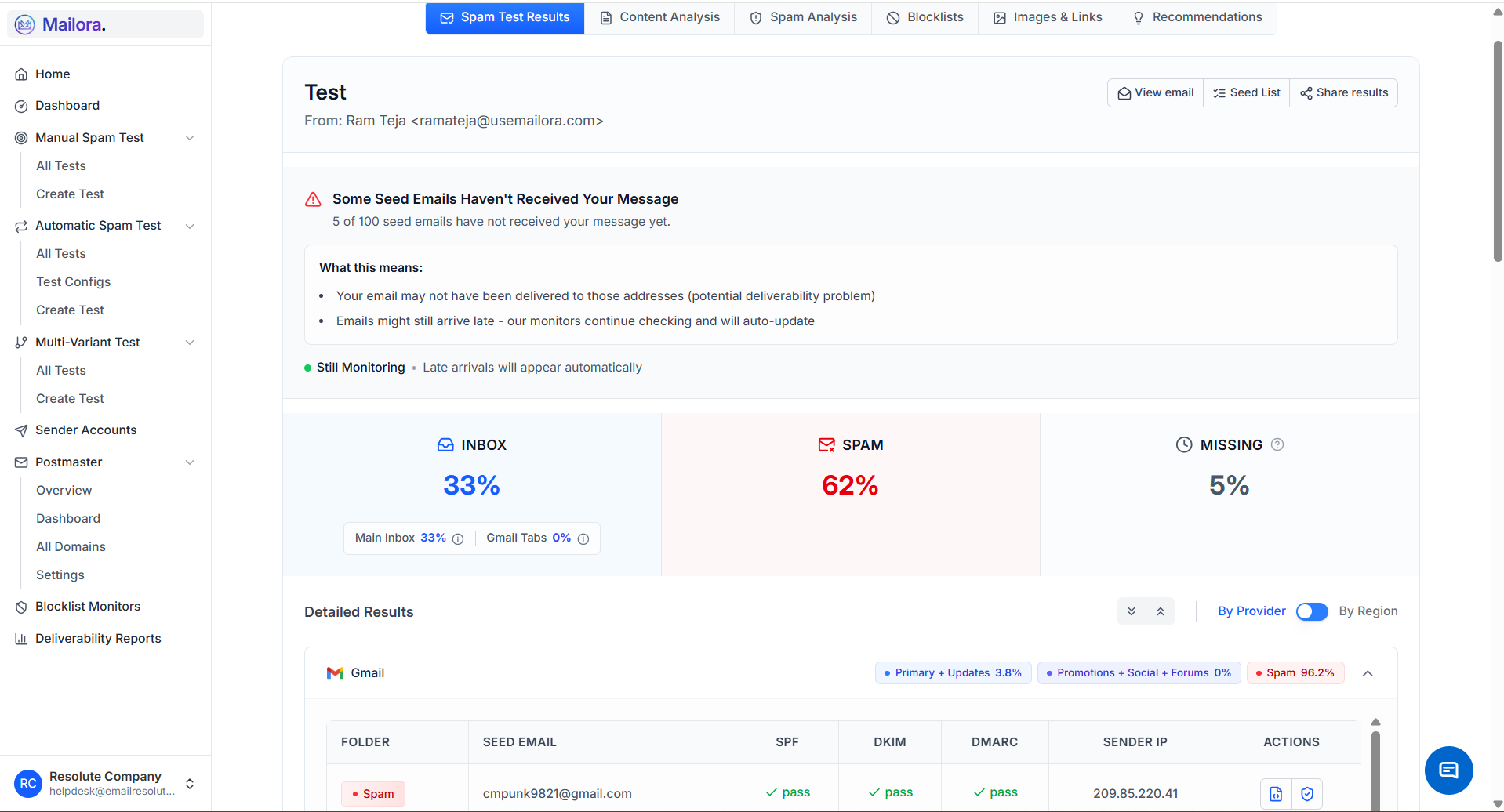 Mailora - Screenshot 2 showing product features and functionality