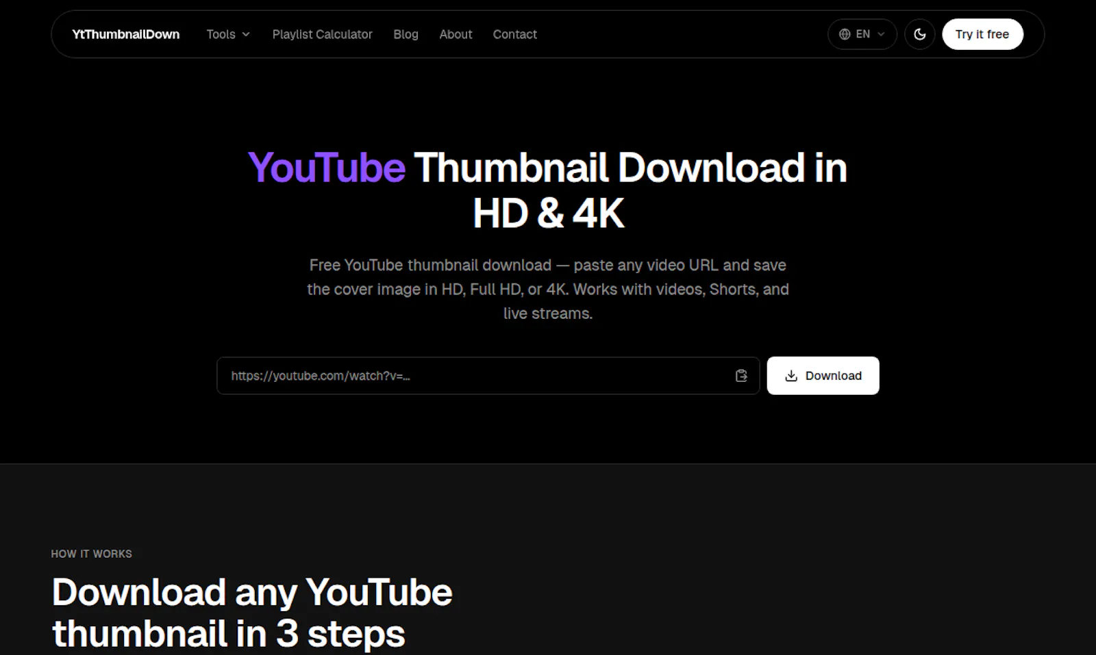 YtThumbnailDown screenshot 1