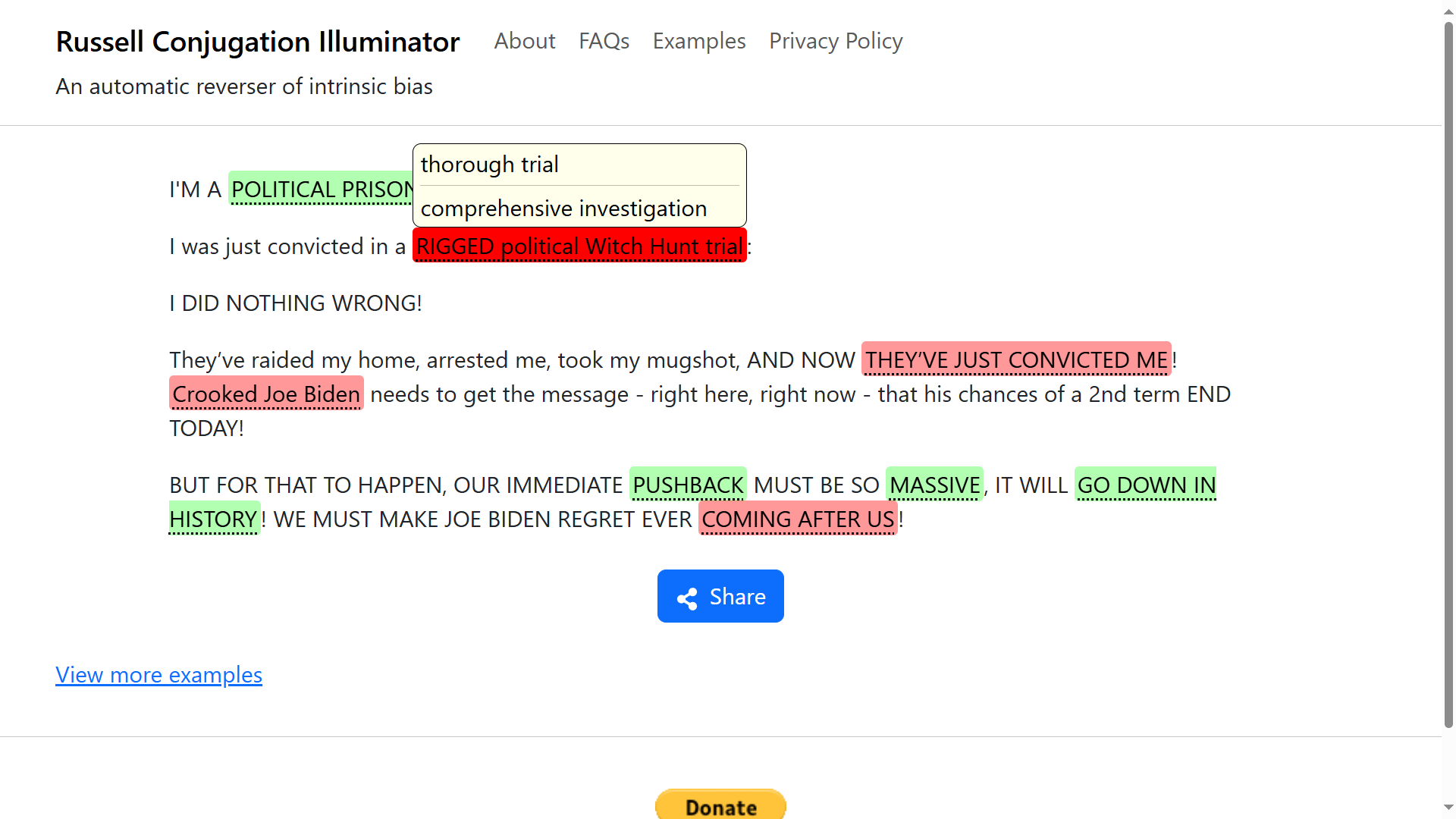 Media Russell Conjugation Illuminator - Bias terbalik dan bahasa yang dimuatkan dalam teks! 4