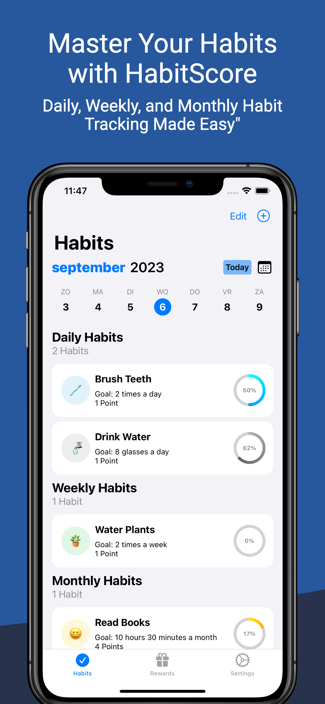 startuptile HabitScore - Habit Tracker-Focus on your habits - not on your streaks