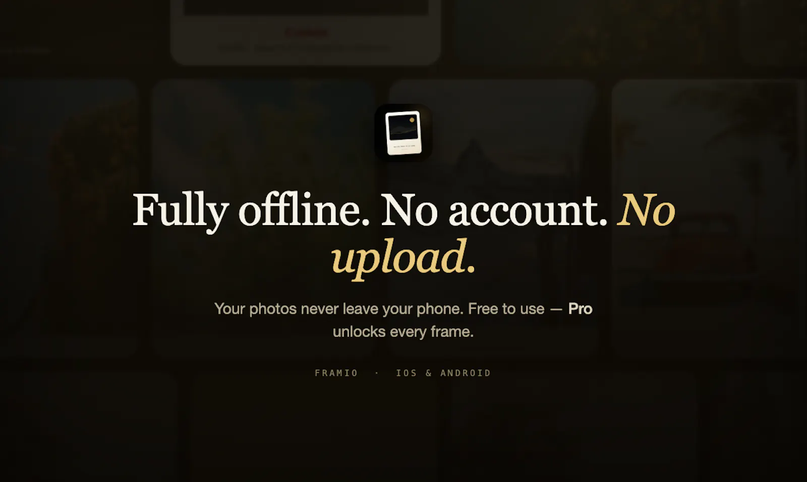 Framio — EXIF Photo Frames screenshot 6