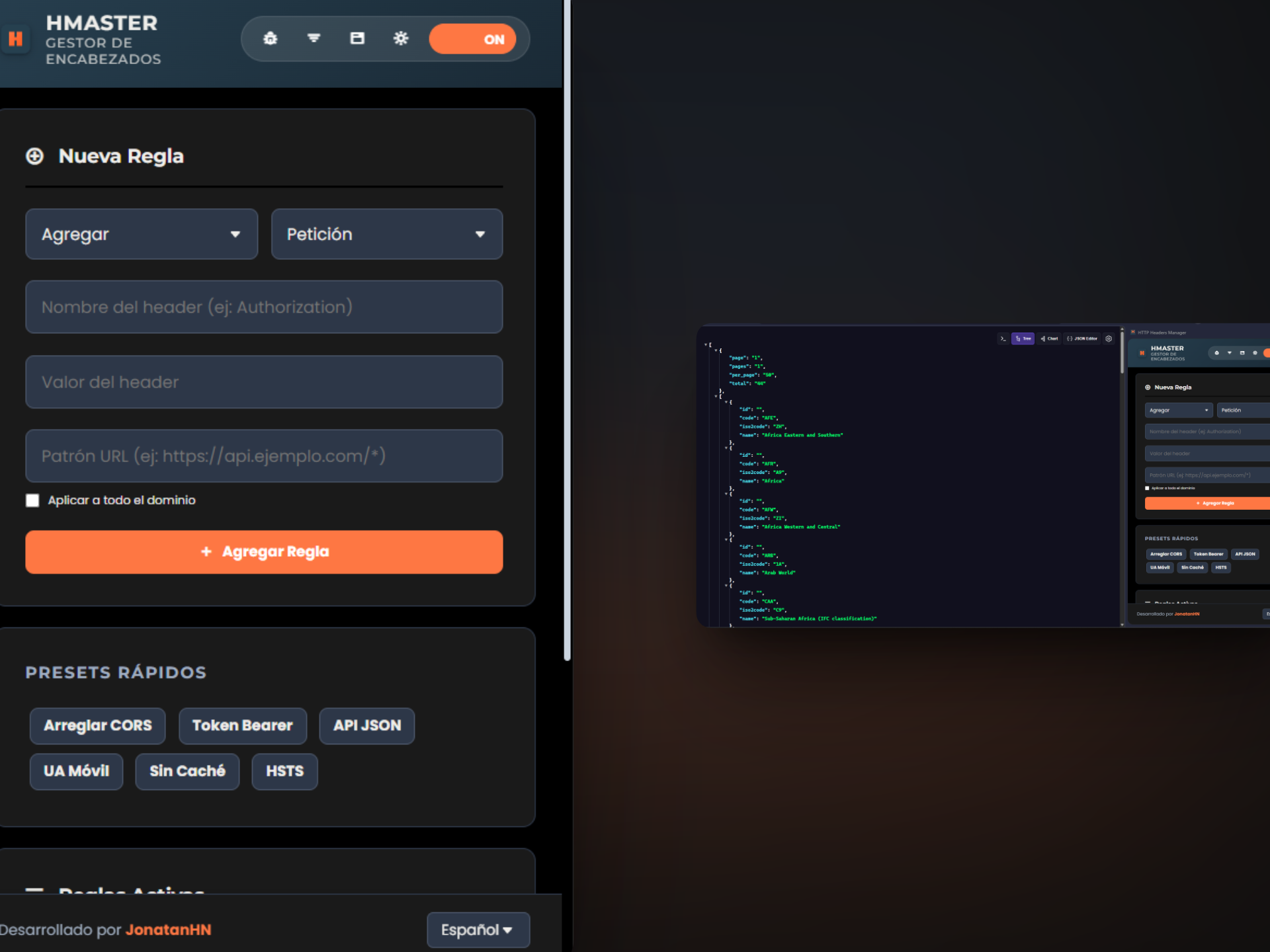 HMASTER - Screenshot 3 showing product features and functionality