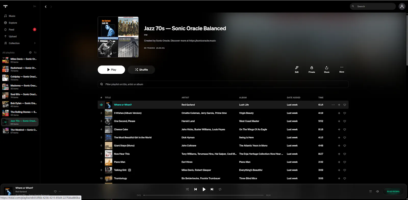 Sonic Oracle, Music Discovery Engine screenshot 6
