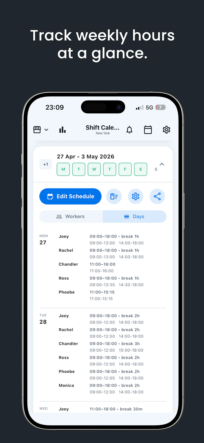 ShiftHelper screenshot 2