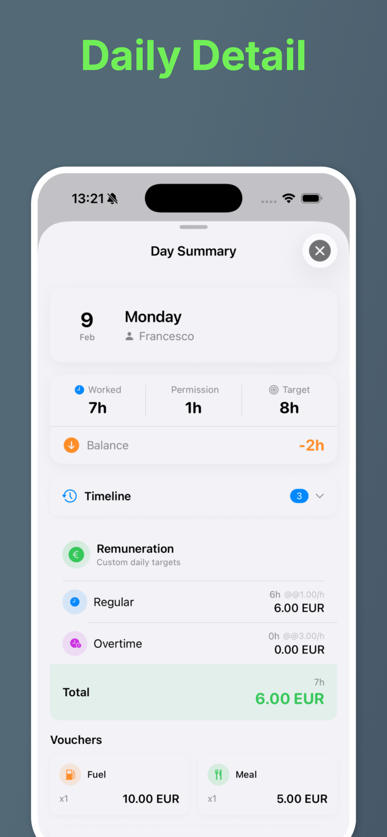 Tymo -  Work Hours & Shift Log gallery image