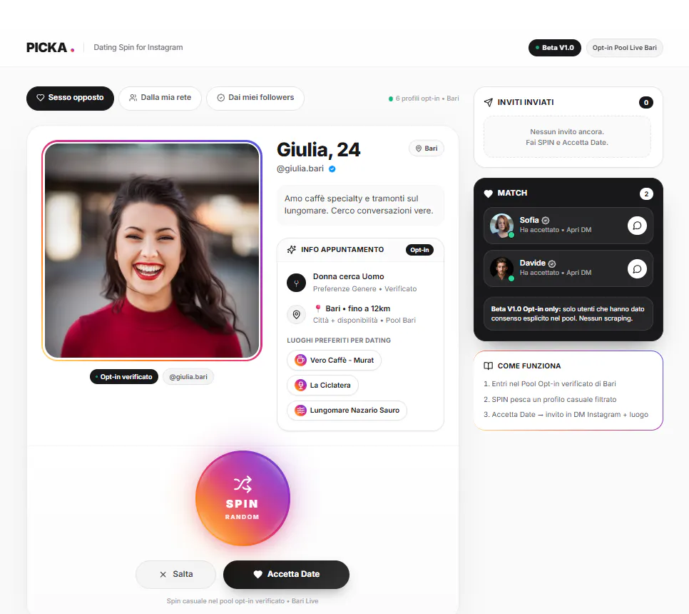 Picka - Dating spin for Instagram  gallery image