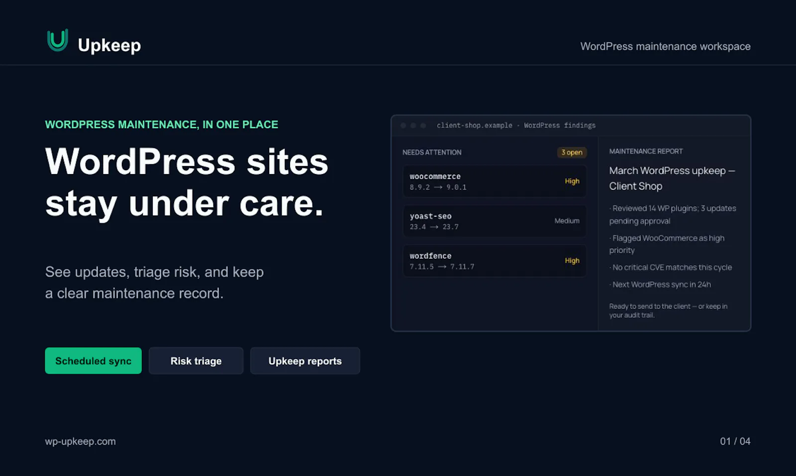 Upkeep screenshot 1
