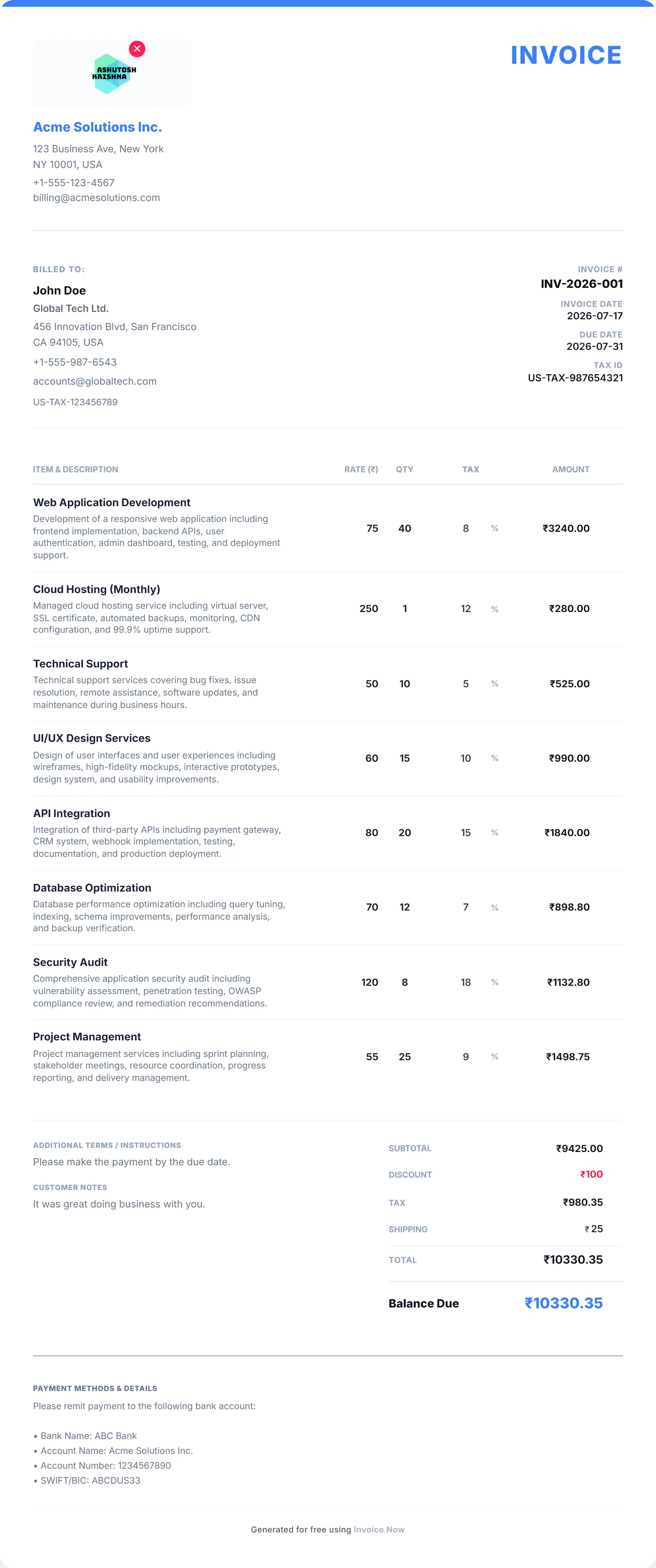 Invoice Now screenshot 4