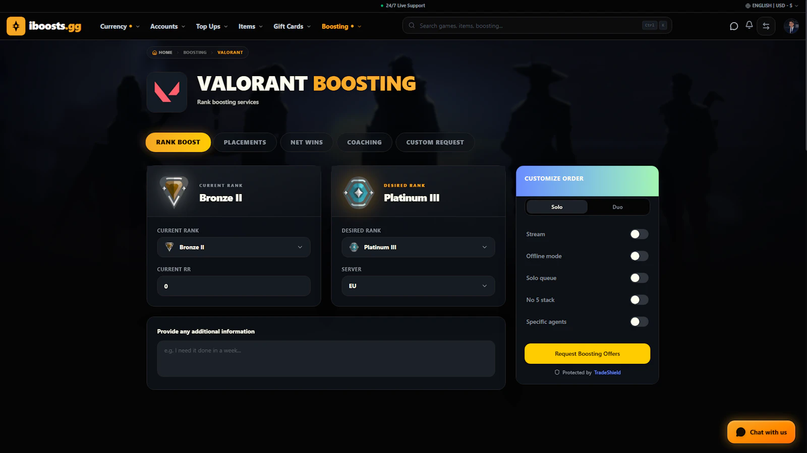 iBoosts screenshot 2
