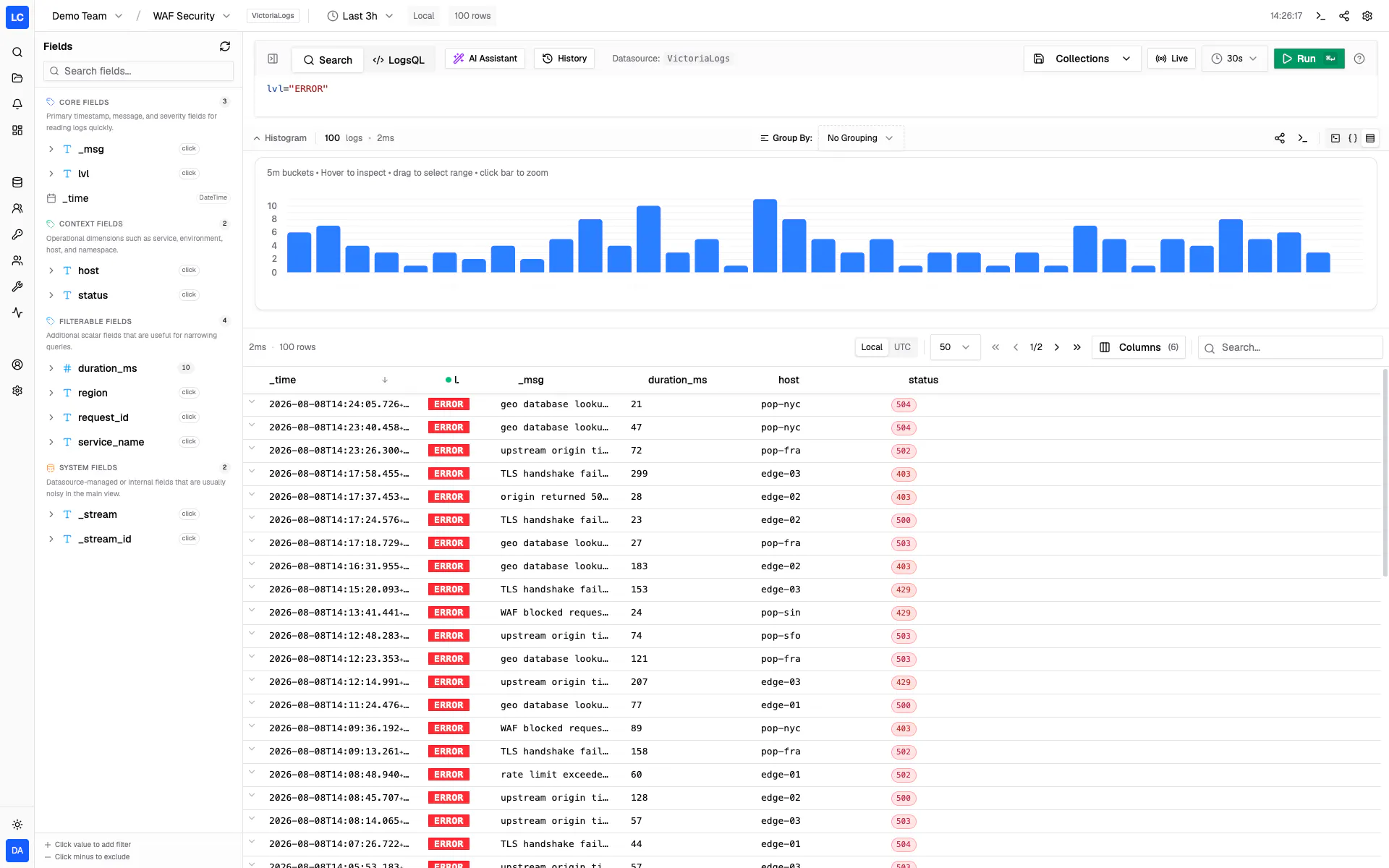 Logchef gallery image