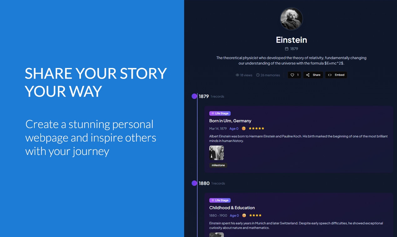 LifeChapter - Screenshot 4 showing product features and functionality