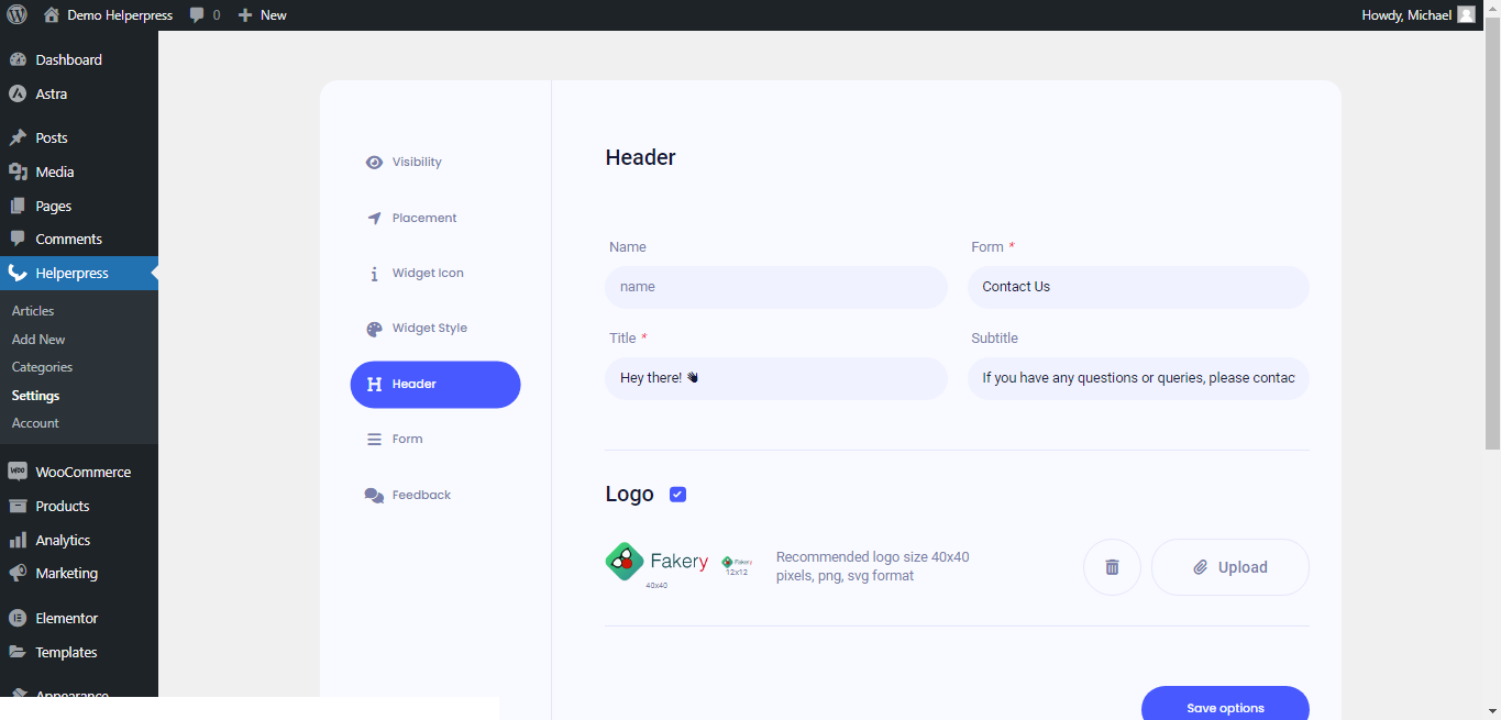 Helperpress - Многофункциональный многофункциональный виджет WordPress Help & Support WordPress медиа 8