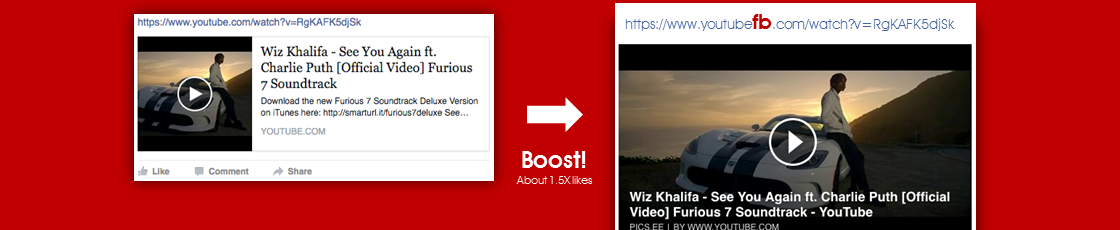 Big YouTube Preview on Facebook