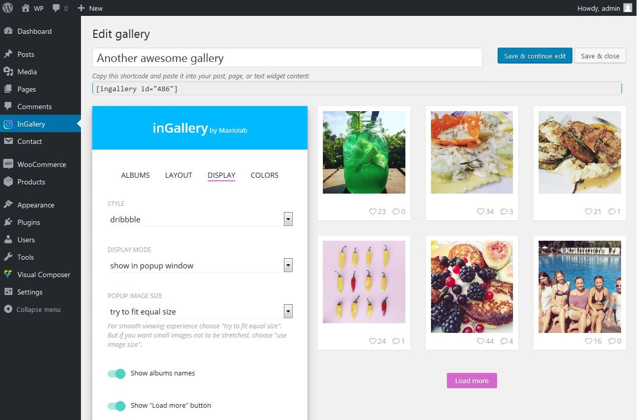 Instagram feed - photo & video gallery for WordPress gallery image