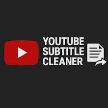 YouTube Subtitle Cleaner gallery image