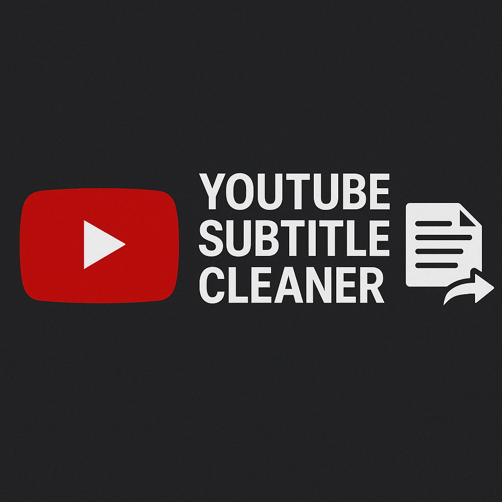 YouTube उपशीर्षक क्लीनर - सेकंड में किसी भी YouTube वीडियो से स्वच्छ उपशीर्षक डाउनलोड करें। मीडिया 3