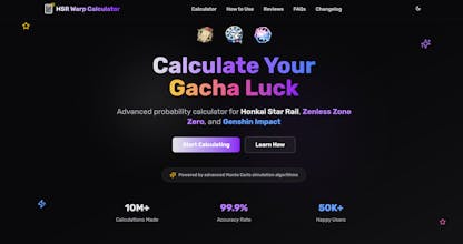 HSR Warp Calculator gallery image