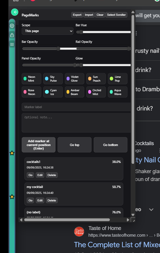 PageMarks - Main product screenshot demonstrating key features and user interface